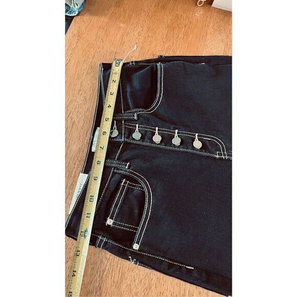 WEWOREWHAT BLACK DANIELLE BUTTON FLY JEANS WOMENS SIZE 26 NEW - Picture 9 of 11